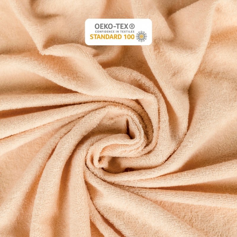 Prześcieradło Frotte z Gumką 200X220 Gruba Bawełna Bok 30 cm cappuccino