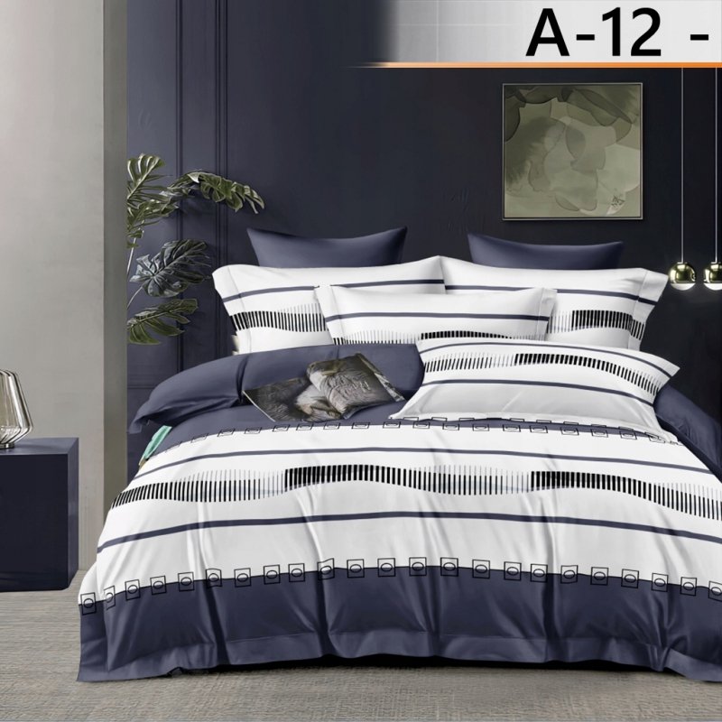 POŚCIEL 200x220 BAWEŁNA KOMPLET POŚCIELI BAWEŁNIANEJ + 2 POSZEWKI WZÓR A-12