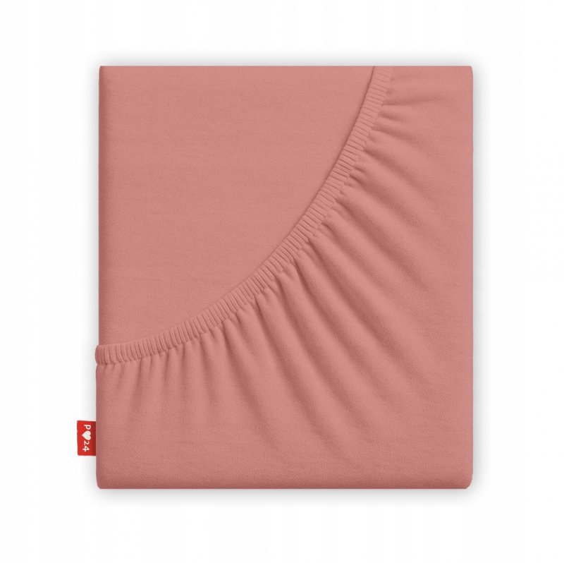 Prześcieradło 200x200 z Gumką GRUBA Bawełna Premium Bok 30 cm Paryski róż