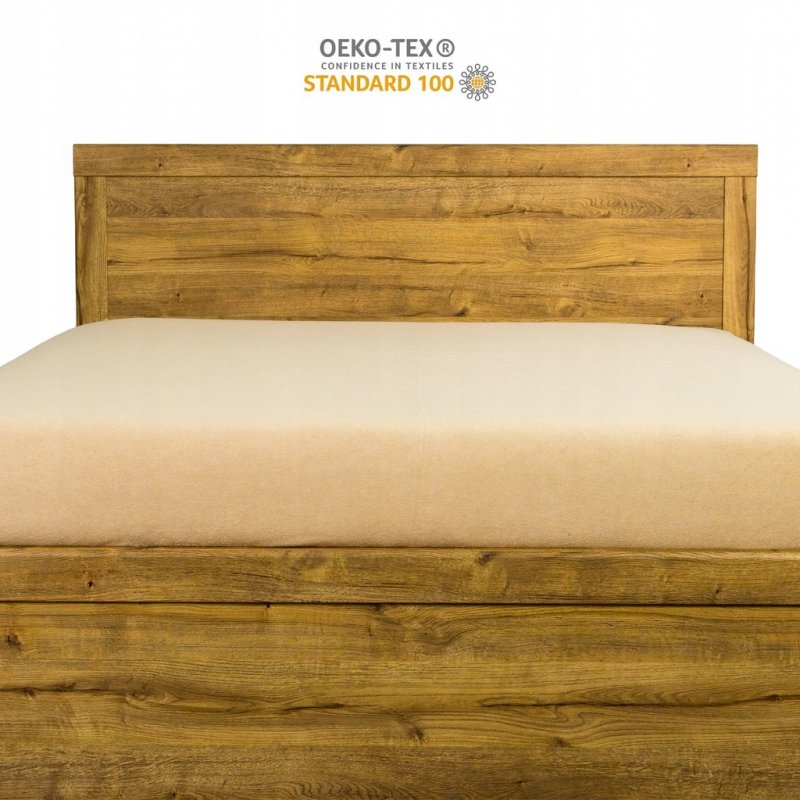 Prześcieradło Frotte z Gumką 100x200 Gruba Bawełna 200g Bok 30 cm beżowy