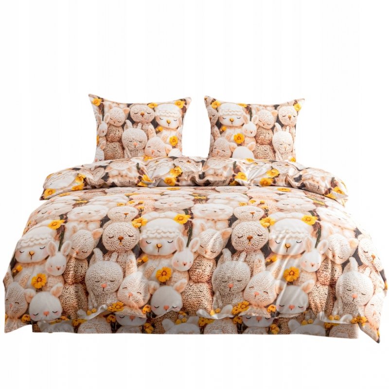 POŚCIEL 140x200 BAWEŁNIANA KOMPLET POŚCIELI + POSZEWKA WZÓR A-3300