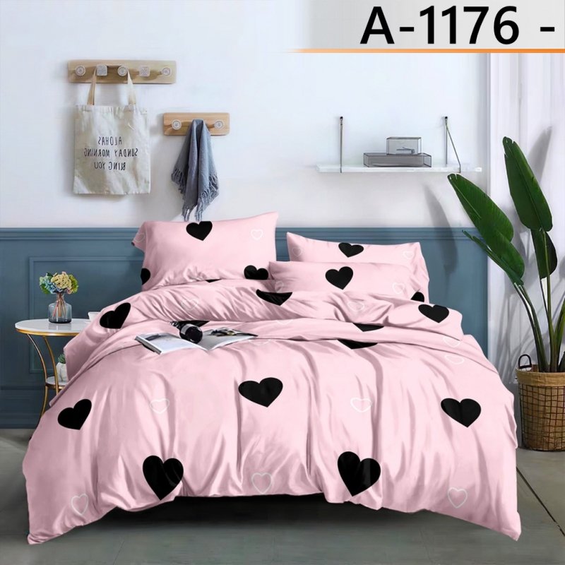 POŚCIEL 200x220 BAWEŁNA KOMPLET POŚCIELI BAWEŁNIANEJ + 2 POSZEWKI A-1176