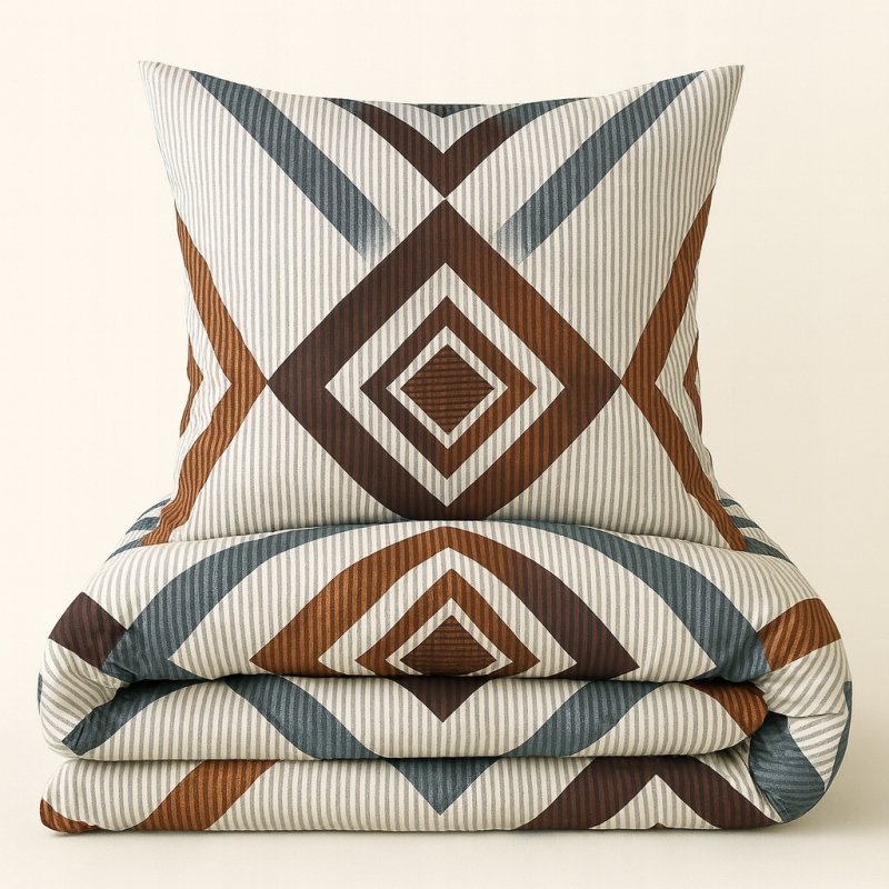 POŚCIEL 200x220 BAWEŁNA KOMPLET POŚCIELI + 2 POSZEWKI + PRZEŚCIERADŁO A-09