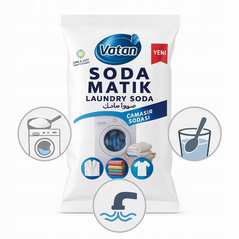 SODA MATIK 600 g TURECKA SODA KALCYNOWANA DO PRANIA I SPRZĄTANIA