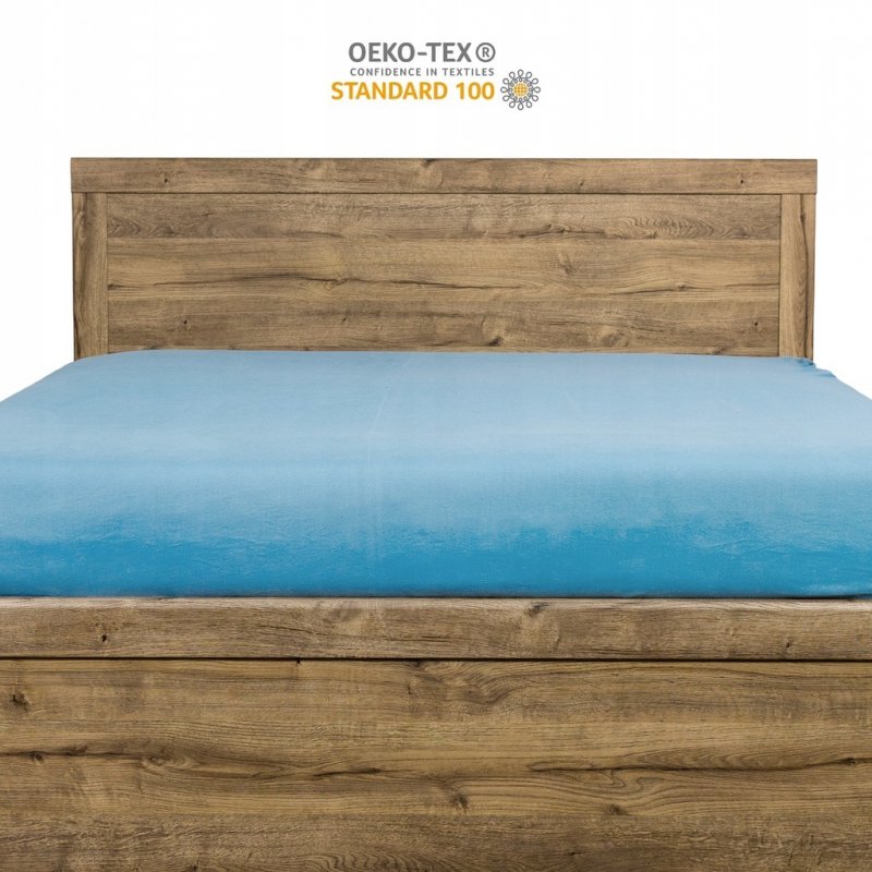 Prześcieradło 80x200 z Gumką GRUBA Bawełna Premium Bok 30 cm Błękitny