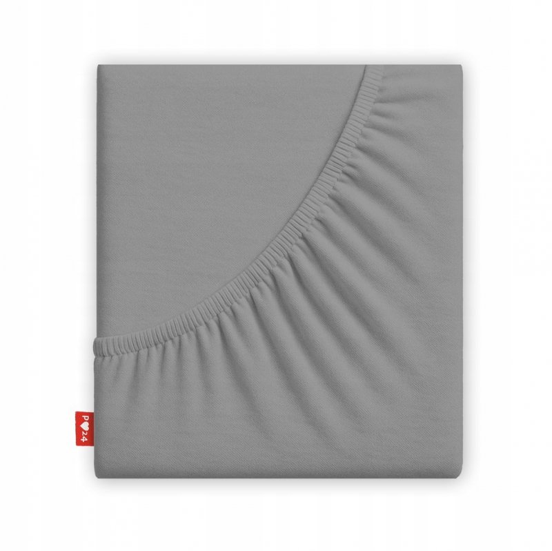 Prześcieradło 120x200 z Gumką GRUBA Bawełna Premium Bok 30 cm Stalowy