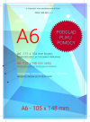 ulotka A6, druk pełnokolorowy obustronny 4+4, na papierze kredowym, 250 g, 30 sztuk