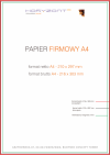 papier firmowy A4, druk pełnokolorowy obustronny 4+4, na papierze offset / preprint 90 g - 250 sztuk