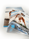 katalog A6, druk pełnokolorowy obustronny 4+4, na papierze kredowym, kreda 130 g, 24 str., 300 sztuk