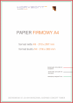 papier firmowy A4 / druk pełnokolorowy jednostronny 4+0, na papierze offset / preprint 90 g - 1 000 sztuk NAJNIŻSZA CENA W WARSZAWIE / WYSYŁKA GRATIS