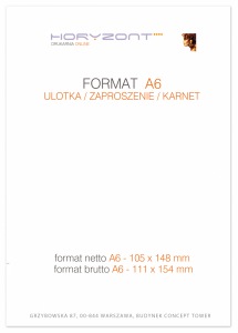 ulotka A6, druk pełnokolorowy obustronny 4+4, na papierze kredowym, 170 g, 1000 sztuk  