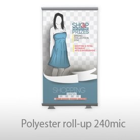 roll-up 120 x 200 cm, druk 4+0, wydruk + urządzenie - 3 szt.