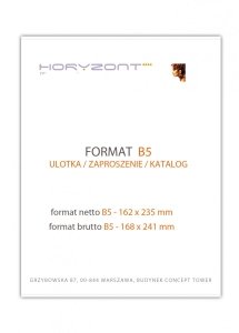 katalog B5, druk pełnokolorowy obustronny 4+4, na papierze kredowym, kreda 130 g, 16 str., 20 sztuk