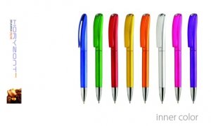 długopis INNER COLOR do nadruku, nadruk Pantone z palety do wyboru 1+0 - 400 sztuk