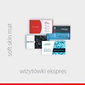 wizytówki ekspres foliowane mat