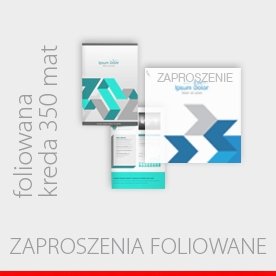 ZAPROSZENIA - FOLIOWANY PAPIER 350 g