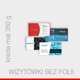 wizytówki standard bez folii 