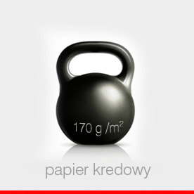 papier kredowy 170 g, druk 4+4