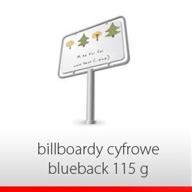 BILLBOARDY CYFROWE BLUEBACK 115 g