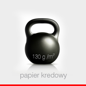 papier kredowy 130 g, druk 4+4