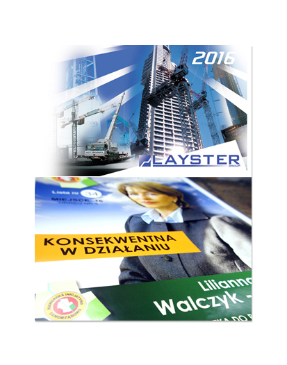 katalog DL, druk pełnokolorowy obustronny 4+4, na papierze kredowym, kreda 130 g, 28 str., 25 sztuk 