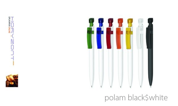 długopis POLAM do nadruku, nadruk Pantone z palety do wyboru 1+0 - 200 sztuk