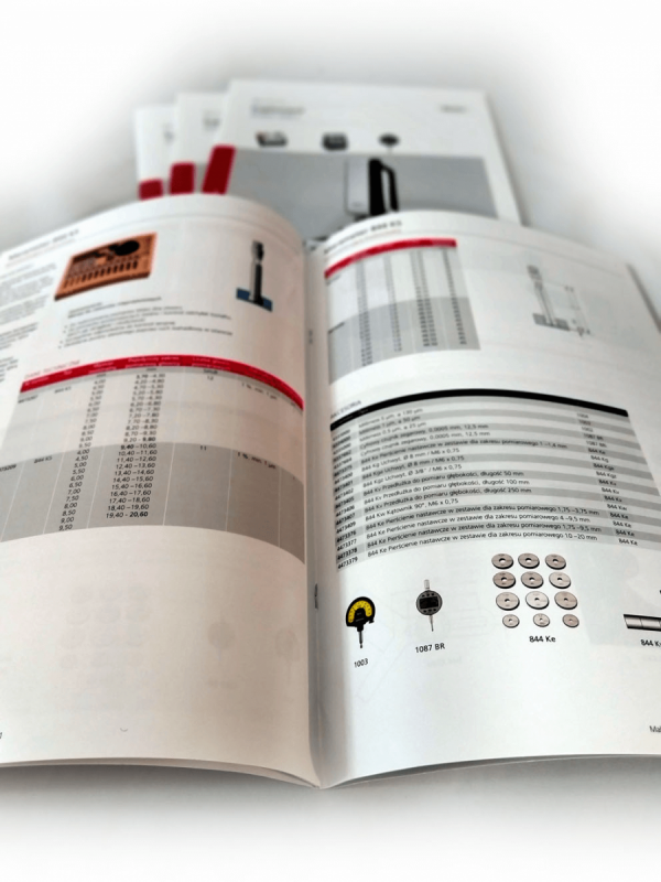katalog A6, druk pełnokolorowy obustronny 4+4, na papierze kredowym, kreda 130 g, 24 str., 50 sztuk