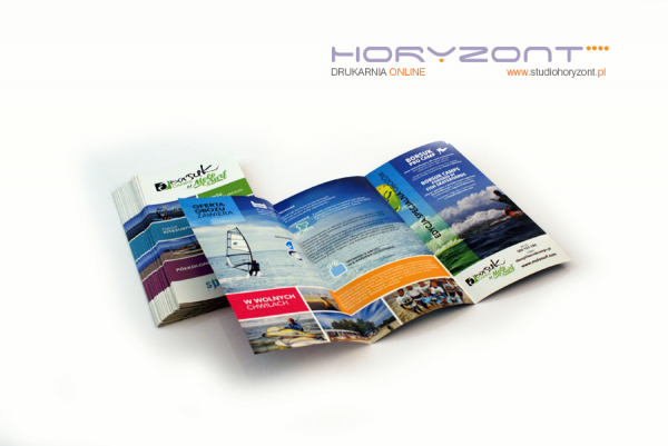 ulotka DL, druk pełnokolorowy obustronny 4+4, na papierze offsetowym 120 - 170 g, 10 sztuk 