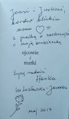 Anna Lutosławska-Jaworska • Ojcowie i matki [dedykacja autorska]