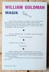 William Goldman • Magik - okładka