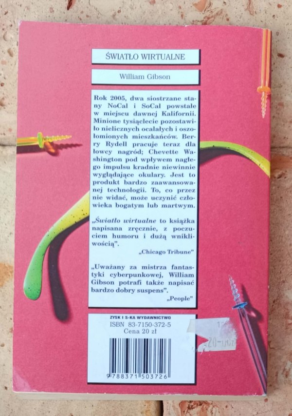 William Gibson • Światło wirtualne  - okładka