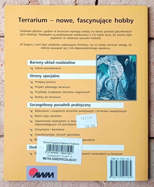 Werner Ullrich Płazy i gady w terrarium - okładka