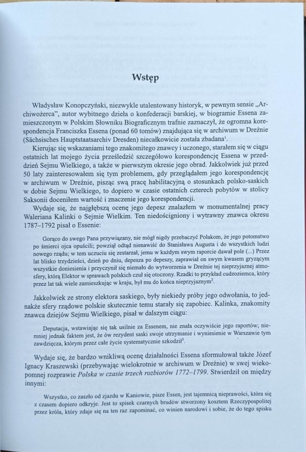 Henryk Kocój - Dyplomaci sascy wobec Sejmu Wielkiego - wstęp