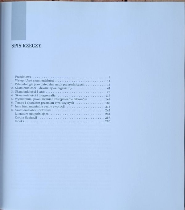 George Gaylord Simpson • Kopalny zapis historii życia - spis treści