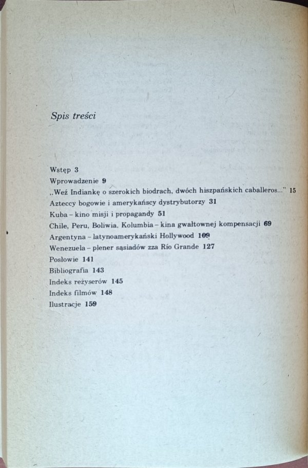Elżbieta Królikowska  Opowieści kina metyskiego, spis treści
