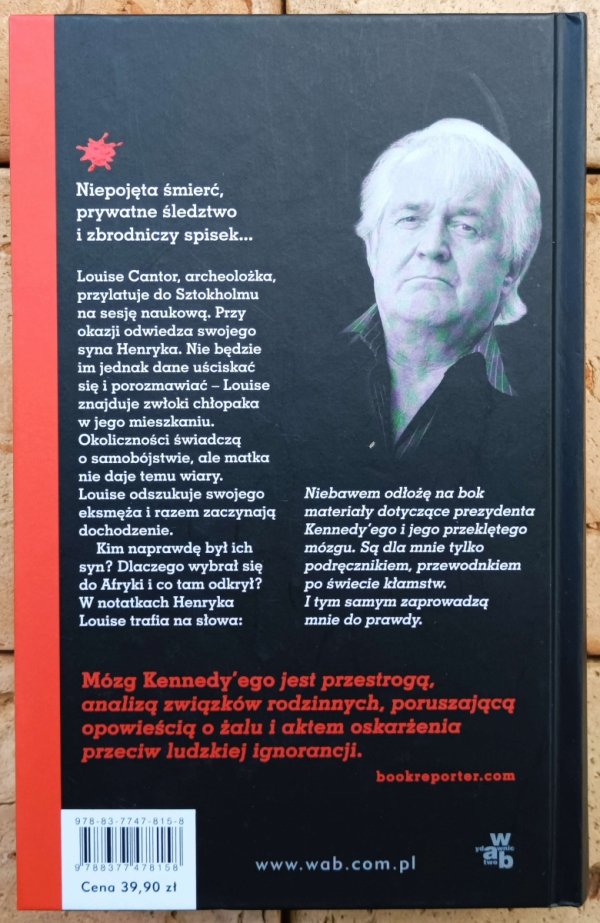 Henning Mankell Mózg Kennedy'ego - okladka