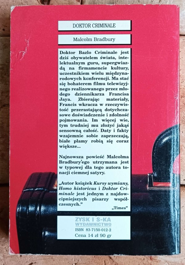 Malcolm Bradbury • Doktor Criminale - okładka