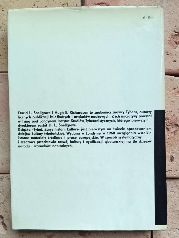 David Snellgrove - Hugh Richardson - Tybet | Zarys historii kultury 