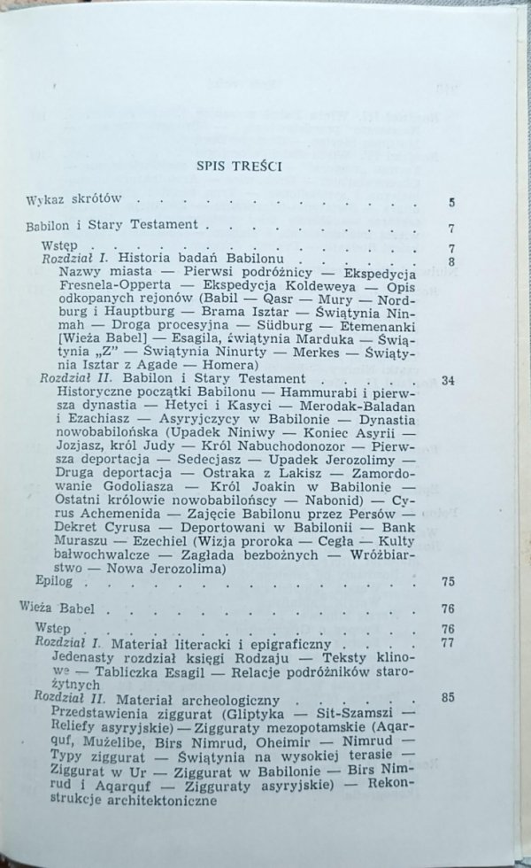 Andre Parrot • Biblia i starożytny świat - spis treści