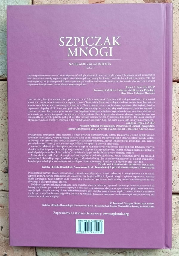Artur Jurczyszyn - Szpiczak mnogi. Wybrane zagadnienia - okładka