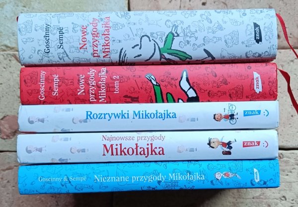 Goscinny Sempe x5 Nowe 1-2 - Nieznane - Najnowsze przygody Mikołajka - Rozrywki | komplet