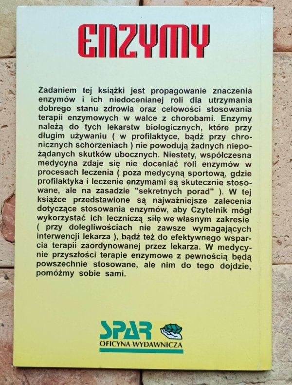 Gerhard Leibold  - Enzymy - lekarstwo przyszłości - okładka