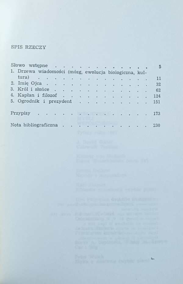 Jan Kordys - Mózg i znaki - spis treści