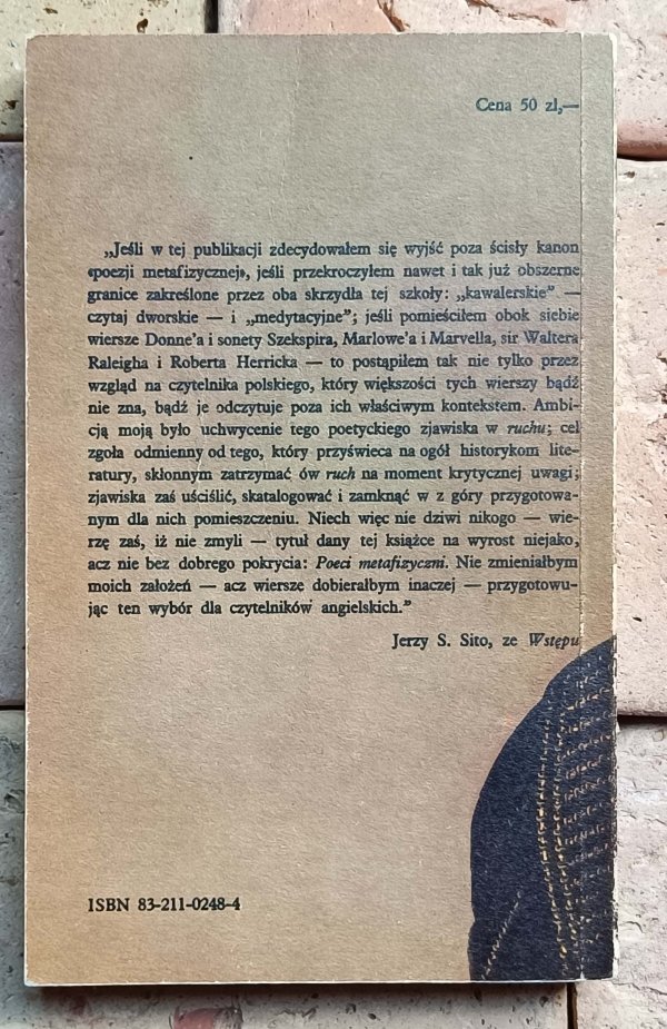 Jerzy Sito - Poeci metafizyczni