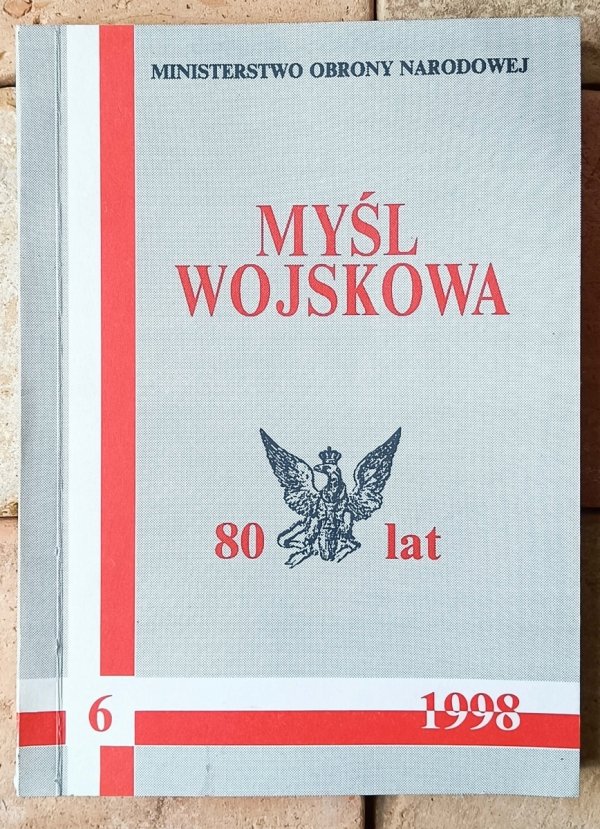 Myśl wojskowa 6/1998 - okładka