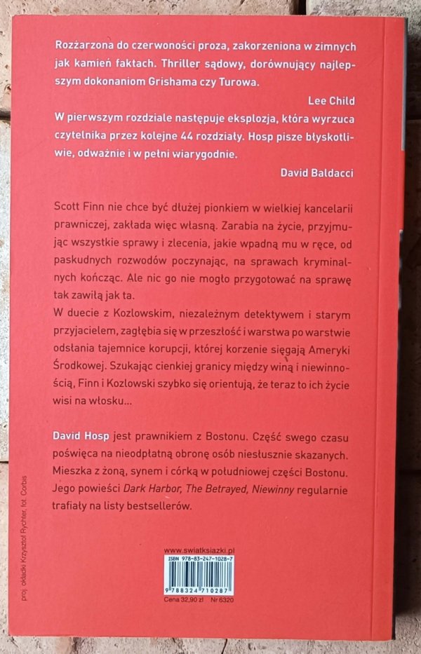 David Hosp  Niewinny - okładka