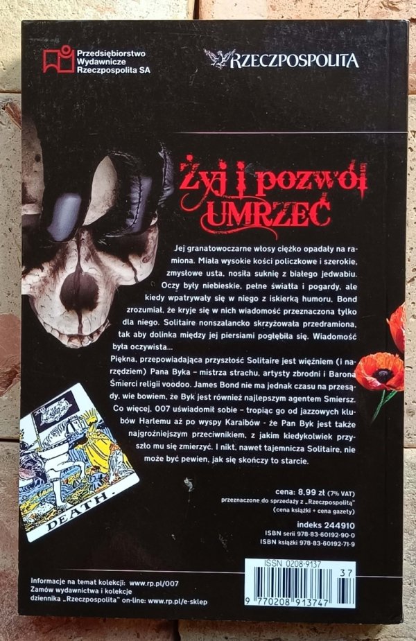 Ian Fleming - Żyj i pozwól umrzeć | James Bond  - okładka