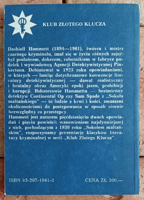 Dashiell Hammett Sokół maltański  - okładka