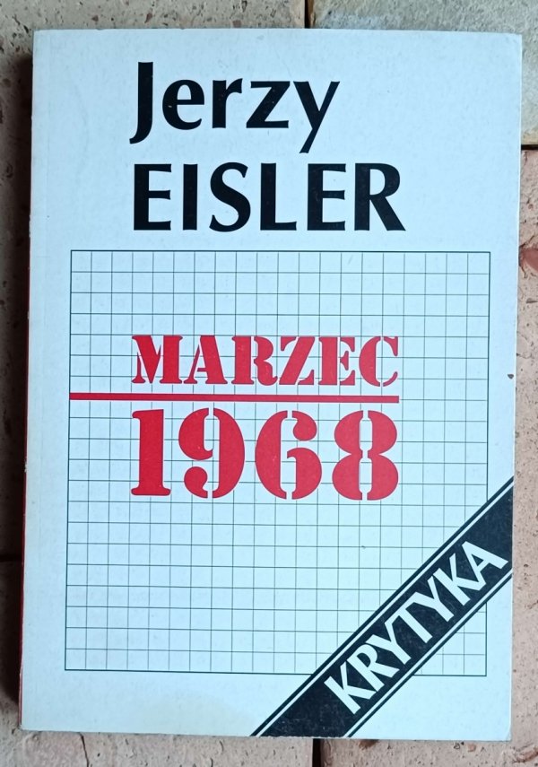 Jerzy Eisler - Marzec 1968  - okładka