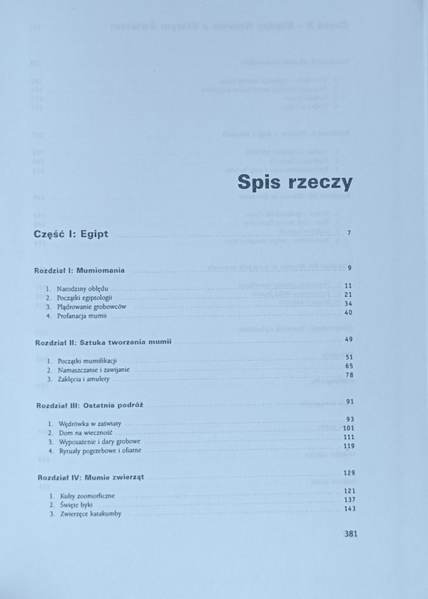 Jarosław Molenda - Mumie. Fenomen kultur - spis treści